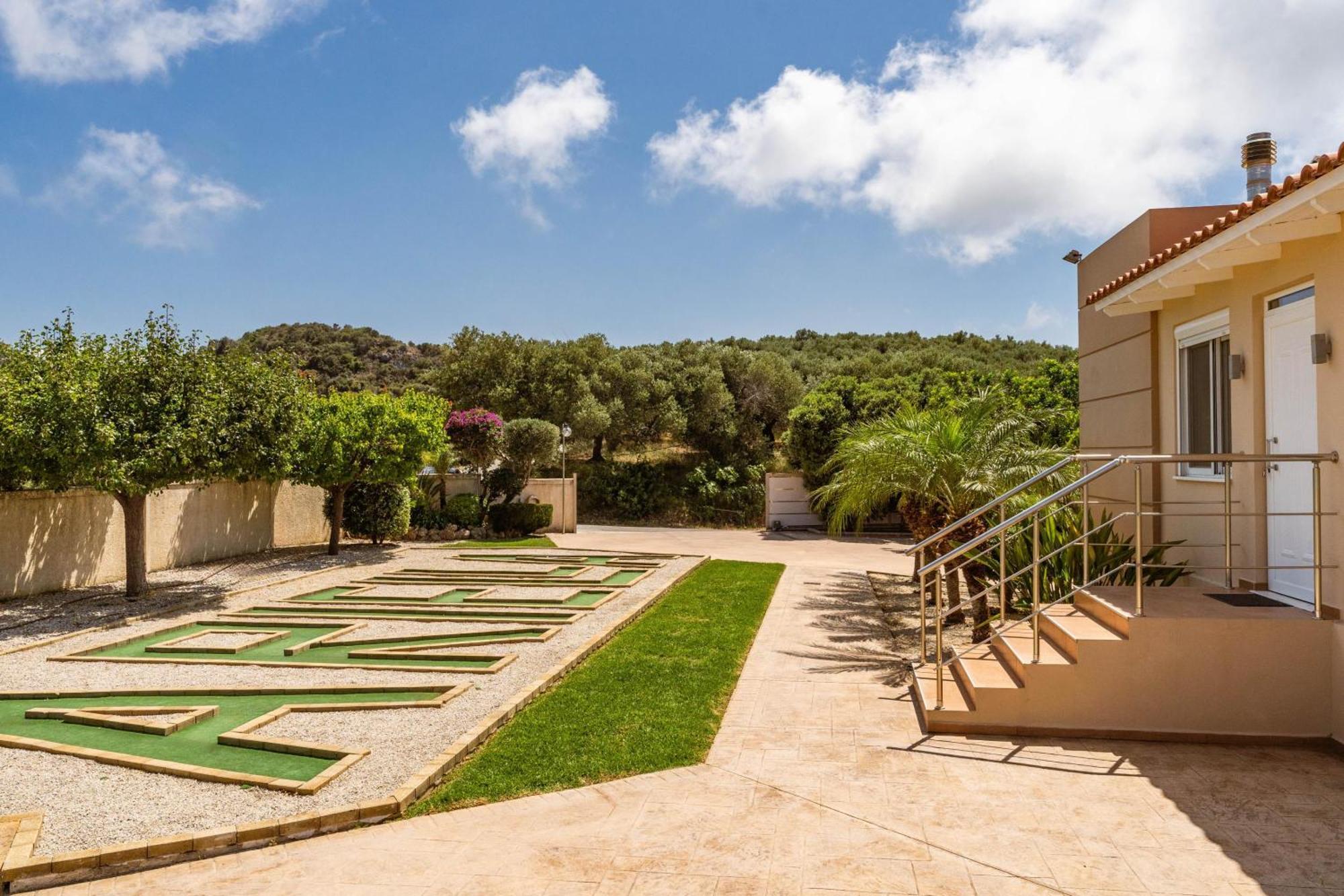 Villa Ariella With Sea View Agia Marina Eksteriør bilde